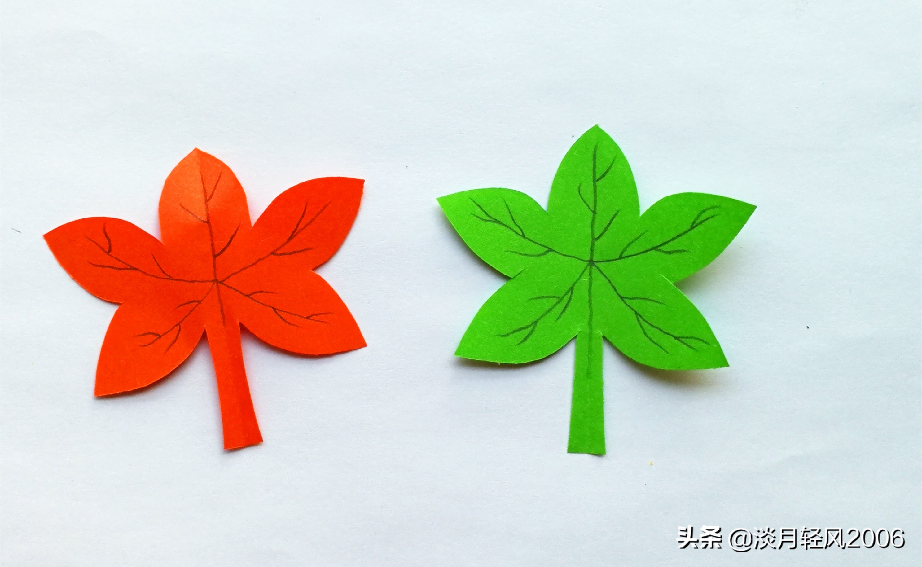 叶子的简单剪法手工制作,剪叶子手工教程简单的