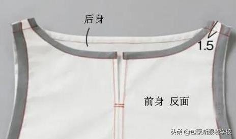 前后双面系带围裙效果附图纸,宝宝前后双面系带围裙