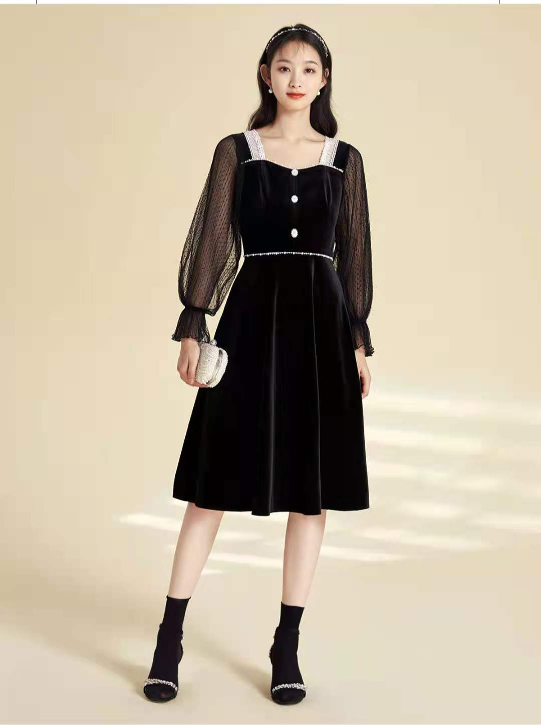 在这个舒适的秋季，穿优雅的长袖连衣裙最时髦，显气质又有女人味