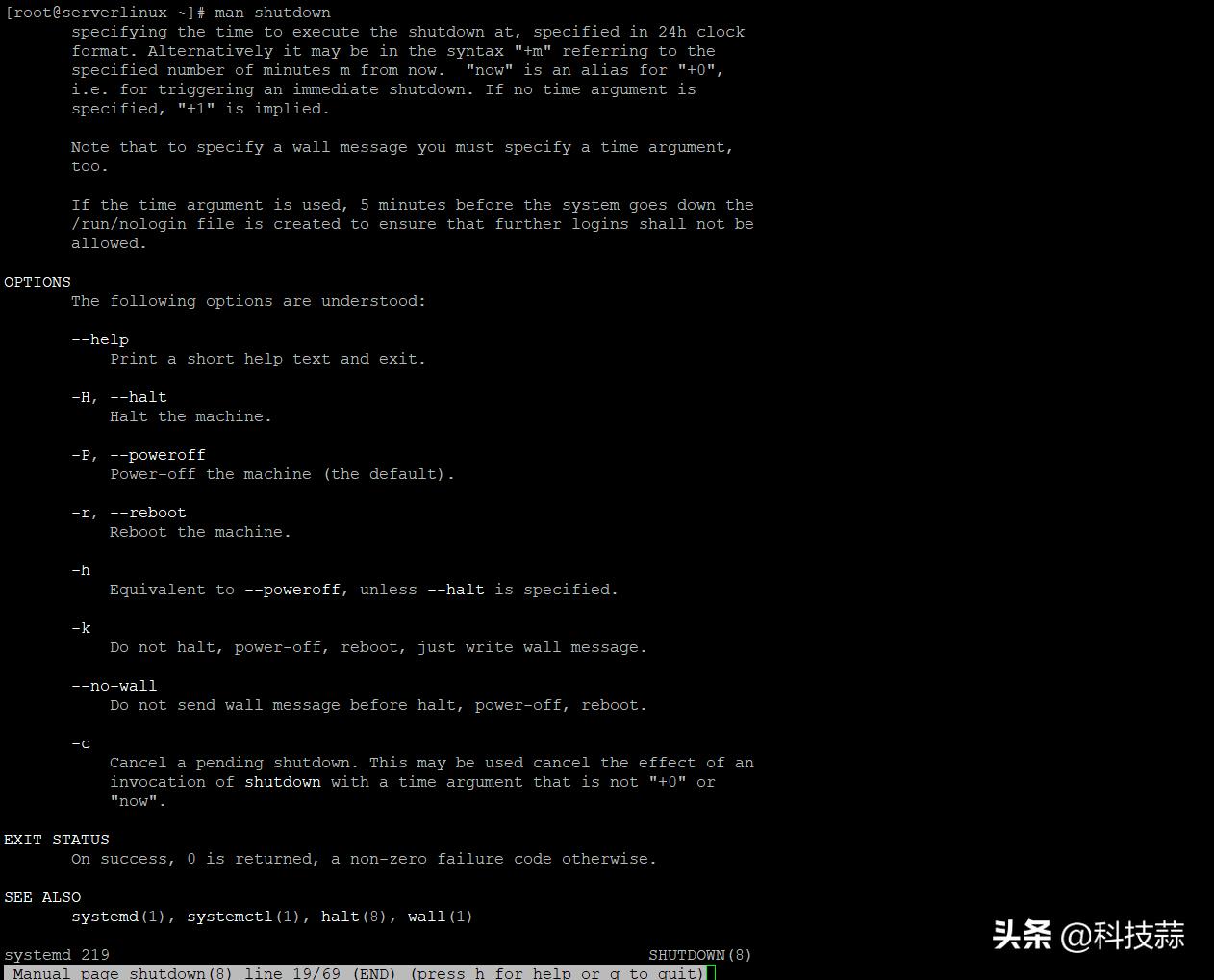 linux怎么使用命令关机,在linux中立即关机的命令是