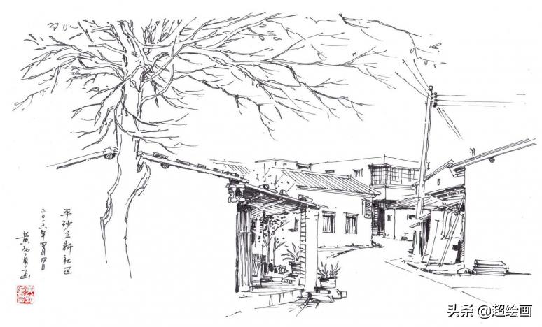 十大顶级钢笔画速写,钢笔速写100幅图片