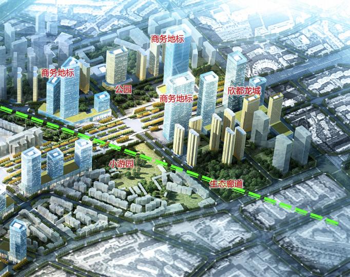 昆明未来的规划实景效果图,昆明东部商务区效果图