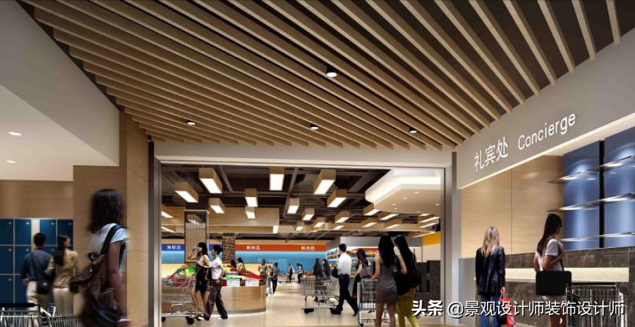 商场店铺设计案例图纸,超市设计图解大全