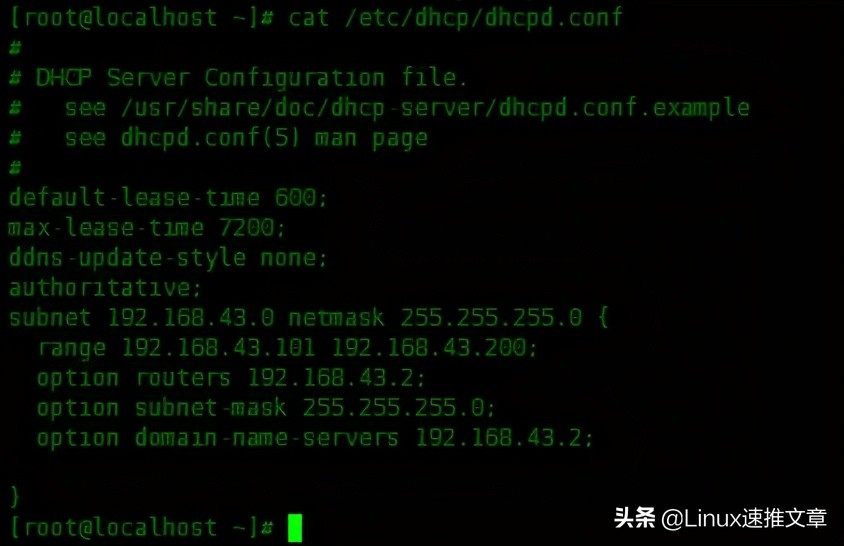 centos7系统中如何配置dhcp服务器,centosdhcp配置详细步骤