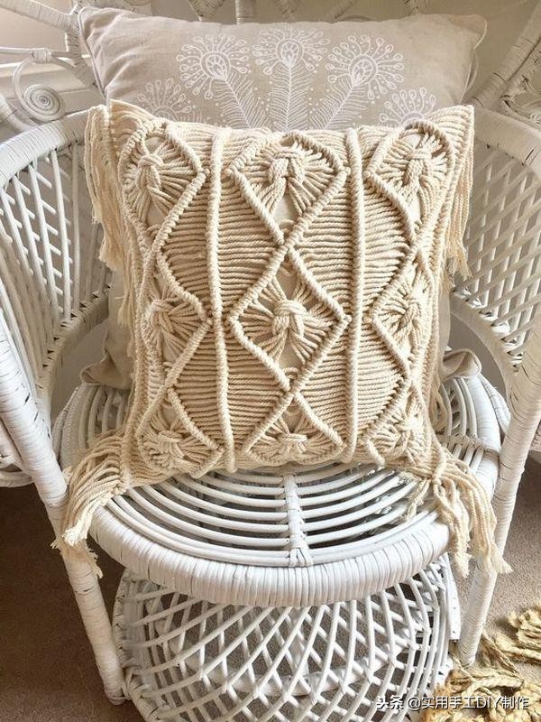 手工纯白棉绳编绳挂件,手工编绳合集名称