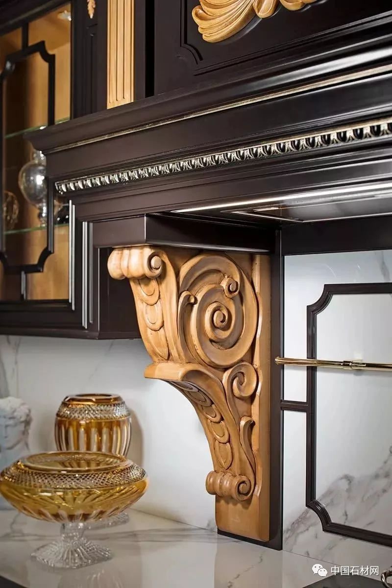 大理石设计厨房,厨房大理石极简风格