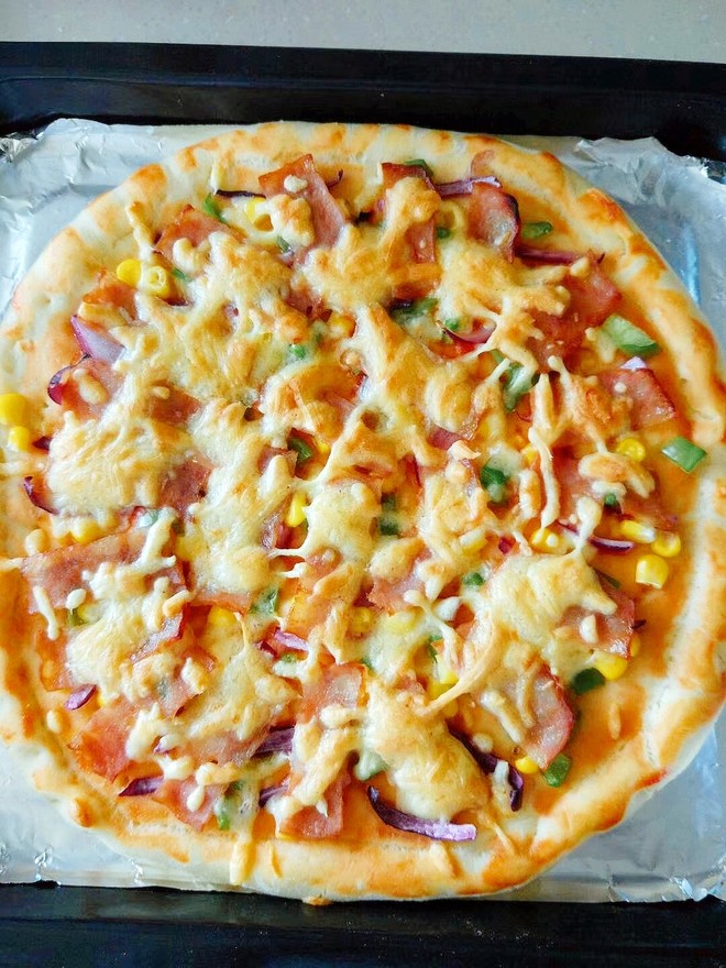 奶酪培根泡菜披萨,宝宝披萨菜谱大全