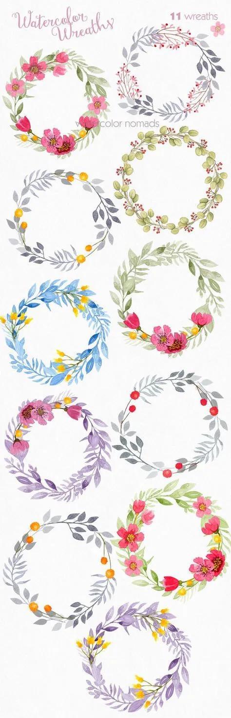 分享一组水彩花卉过程图,超写实水彩花图片