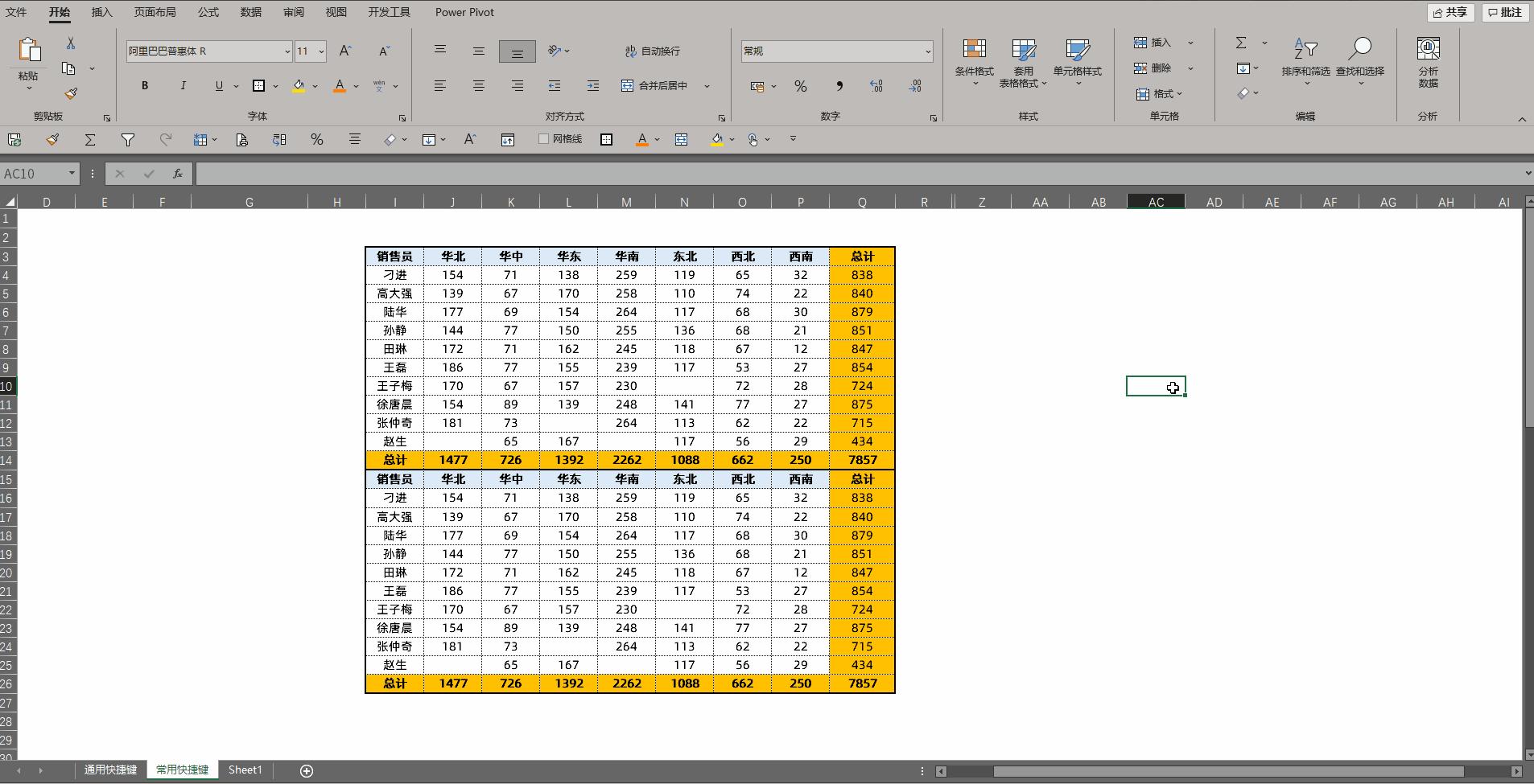 excel日期快捷键大全常用,excel快捷键ctrl加e的用法