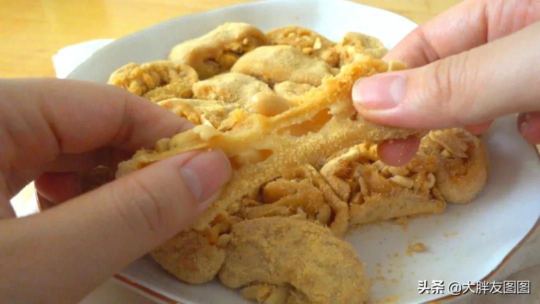 不用烤箱不用锅的麻糍,自制花生糍
