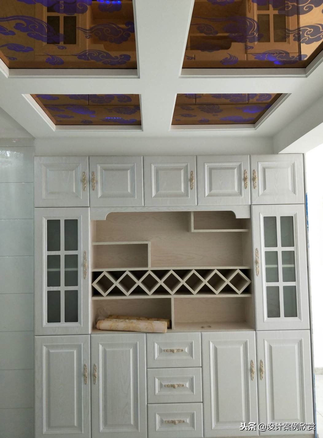 餐厅酒柜效果图大全集,一整面墙酒柜的设计效果图