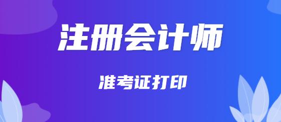 注册会计师准考证打印时间2023,2023年注册会计师准考证打印时间