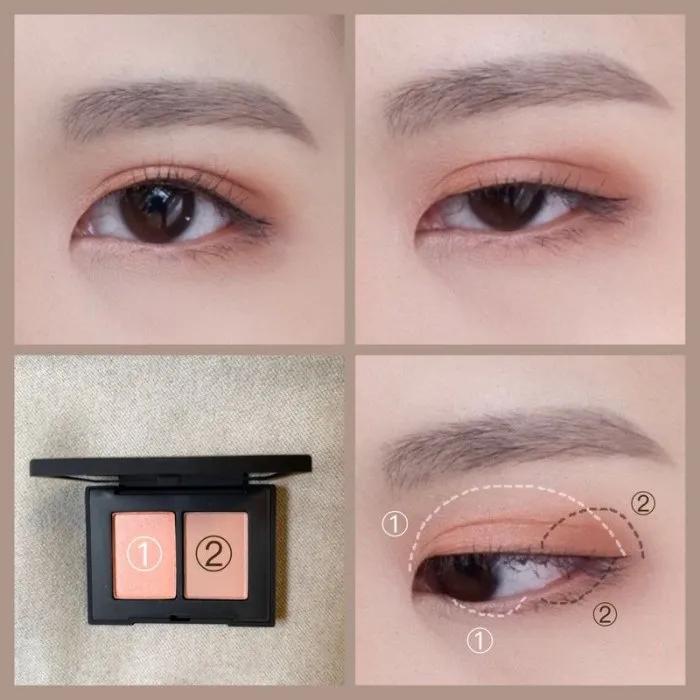 日常上班四色眼影,日常眼影双色