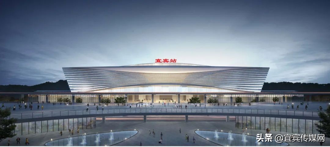 宜宾新高铁站进度,宜宾翠屏区高铁东站站房修建情况