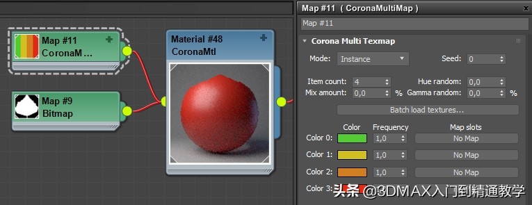 3Dmax，Corona教程，MultiMap随机纹理贴图在实际中的应用