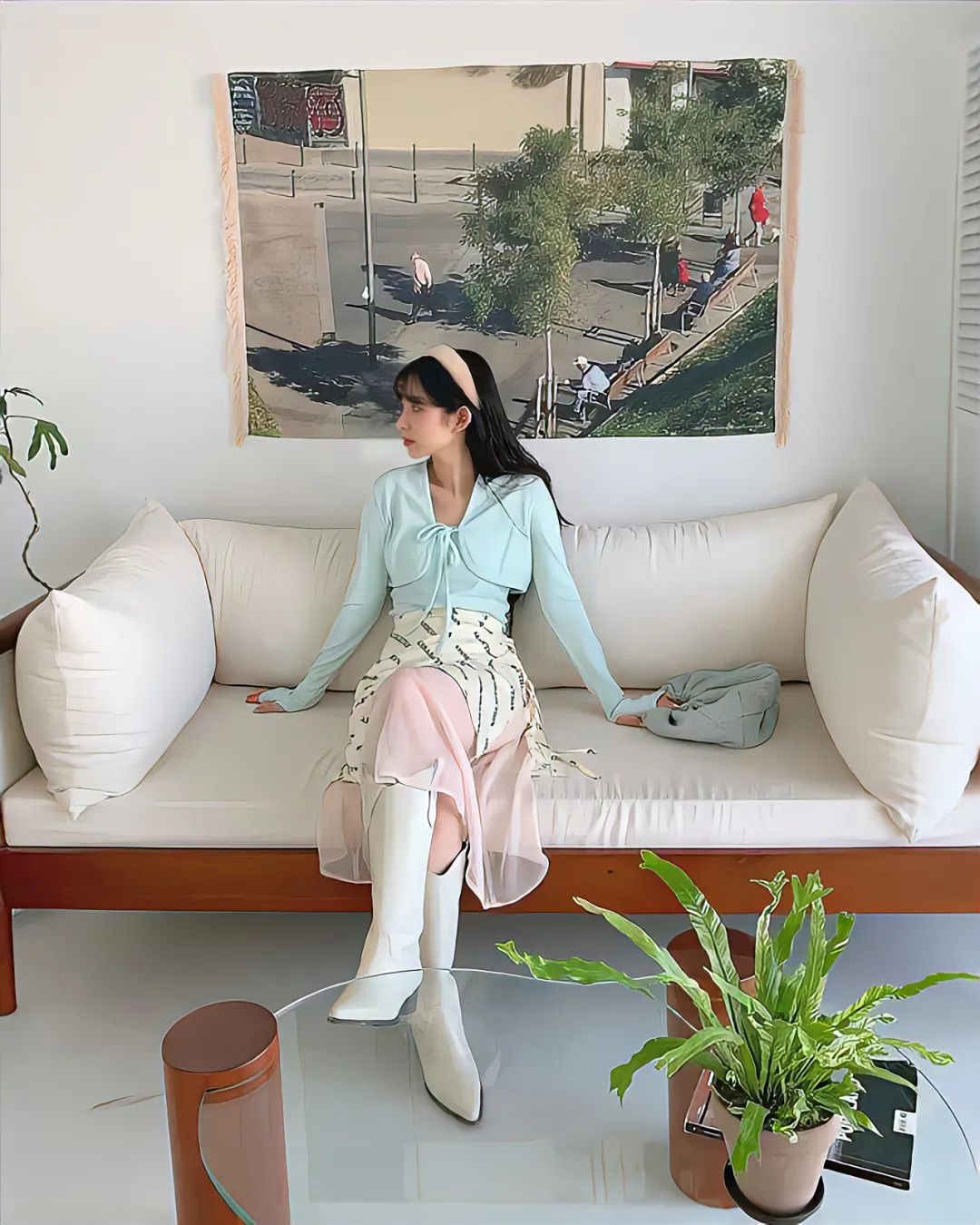 矮个子必备鞋最新款马丁靴,今年最火的中筒靴粗腿圆头马丁靴