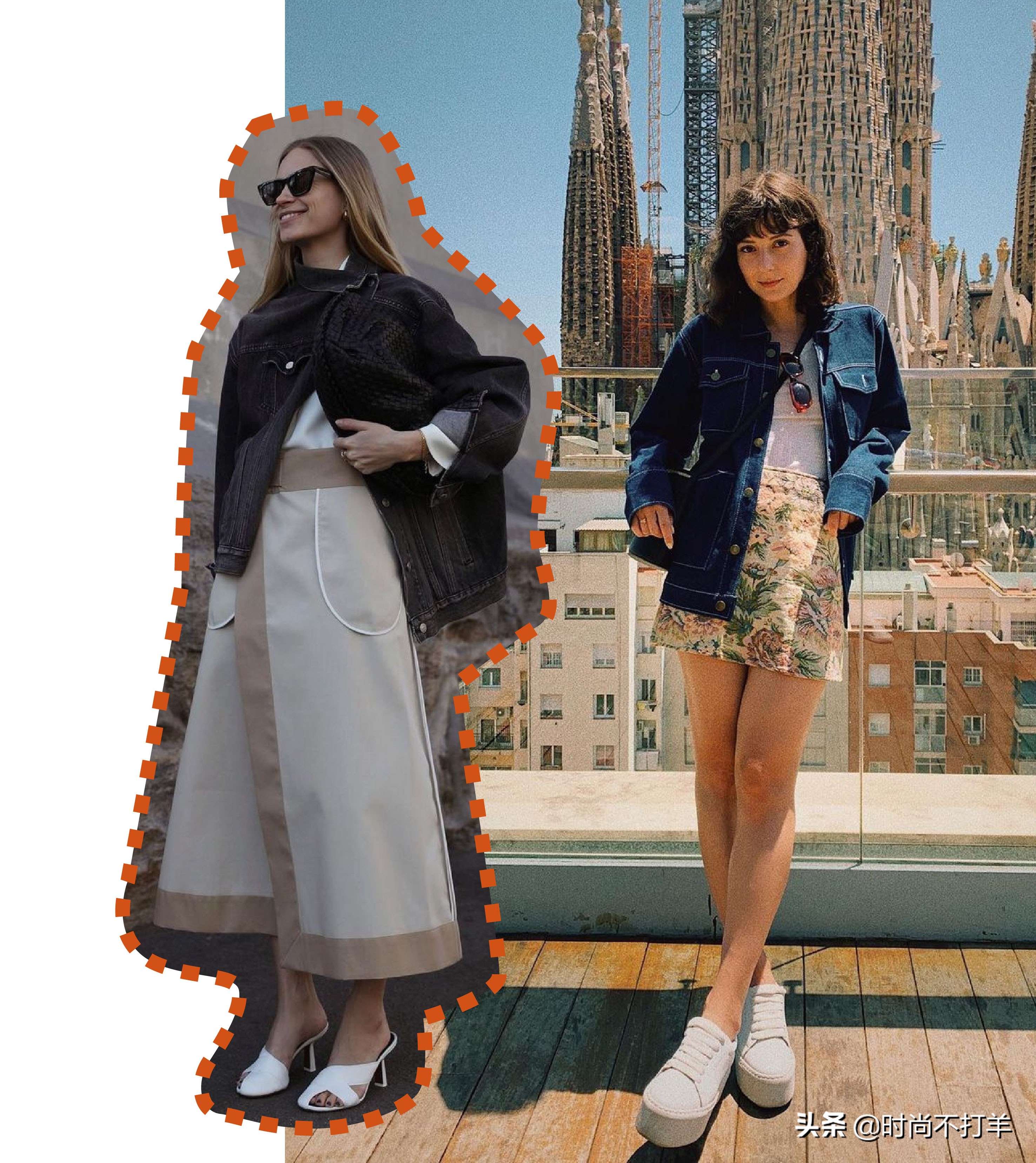 轻薄牛仔夹克外套怎么搭配,牛仔夹克短上衣穿搭