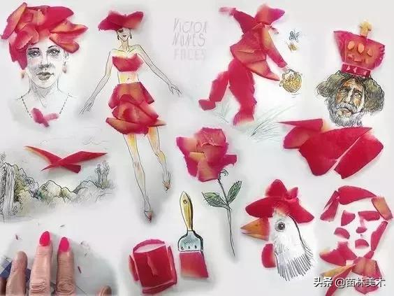 100种插画创意方法,好看的小插画铅笔