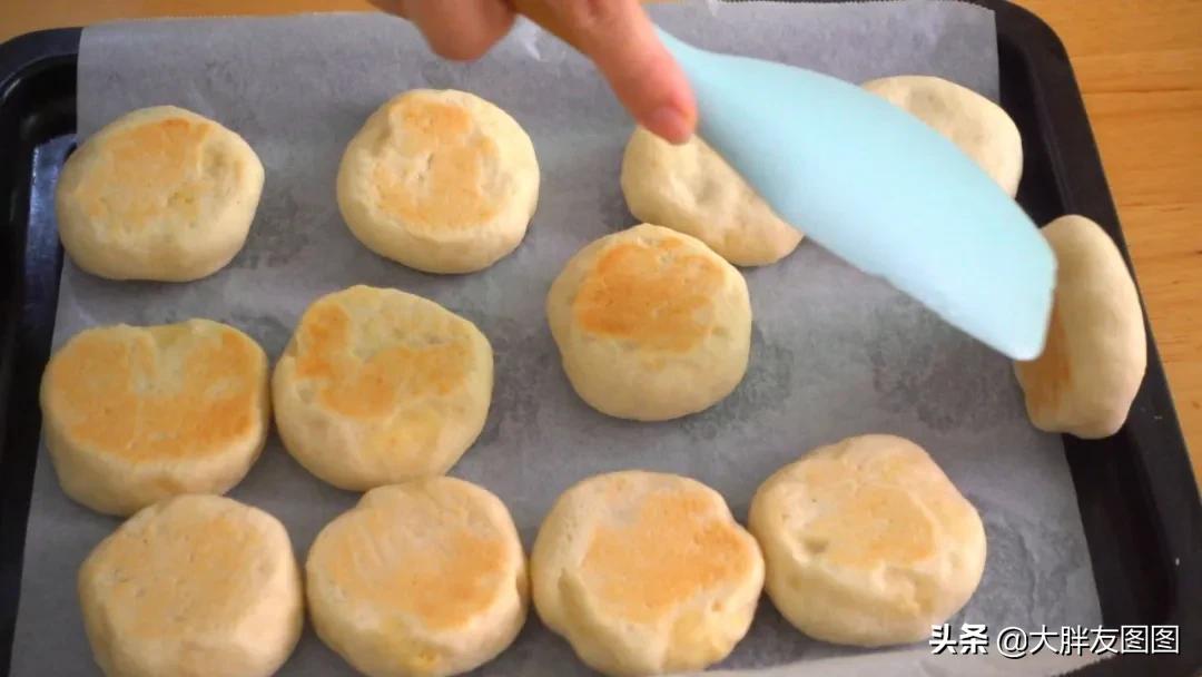 软皮无糖绿豆饼家常做法,自制无糖无油绿豆饼