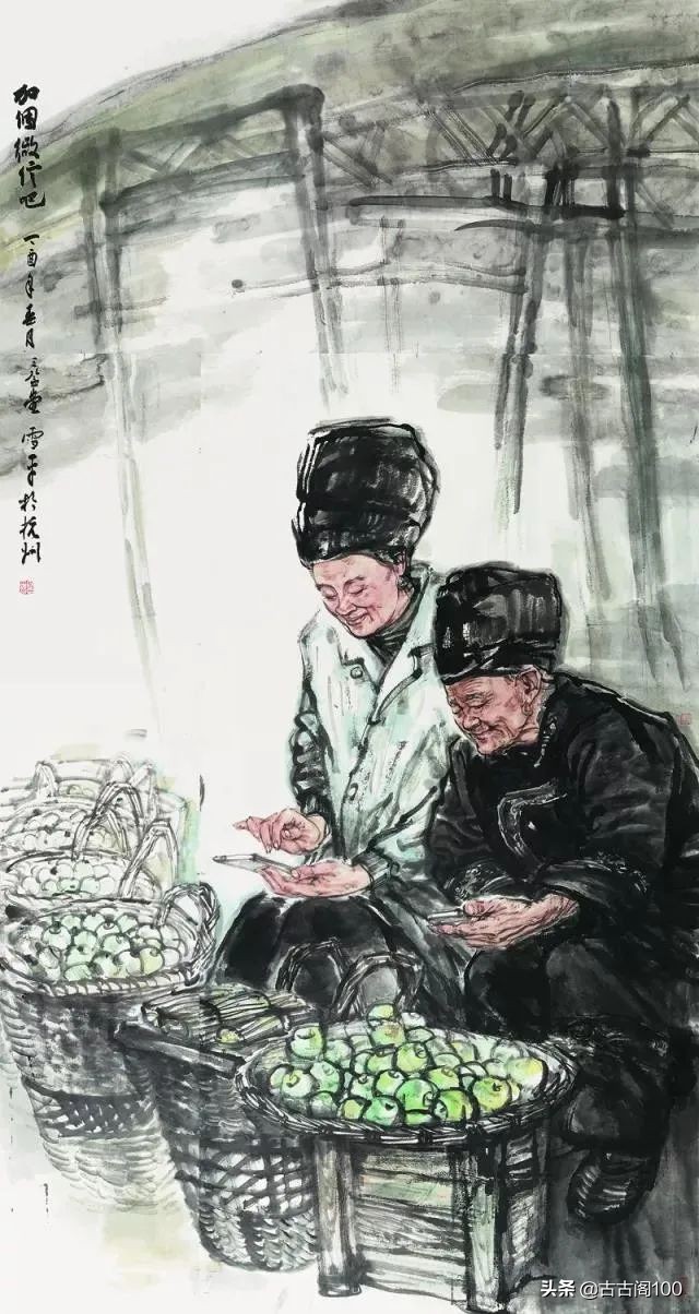 意笔人物高手蒋雪平