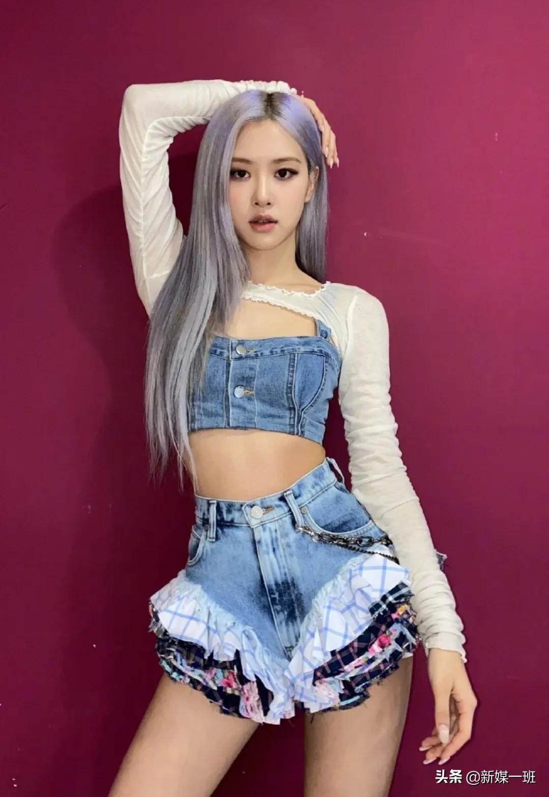 朴彩英黄色裙子穿牛仔裤,朴彩英穿黄色裤子图片