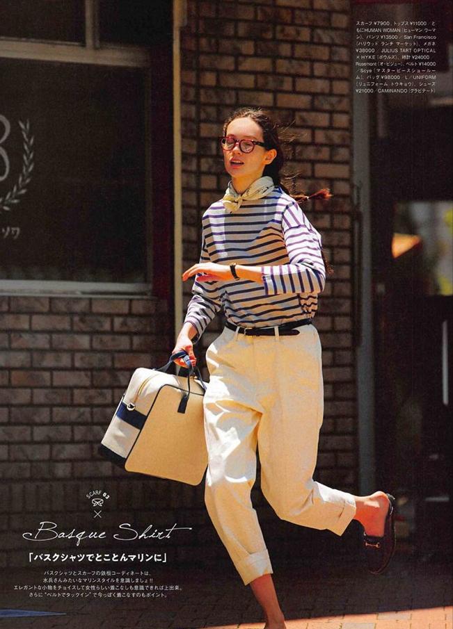 条纹衫的正确搭配,条纹衫穿宽松一点好看吗