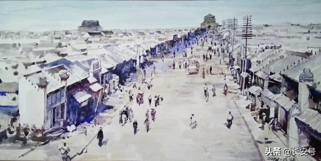 手绘老西安,西安手绘名胜古迹