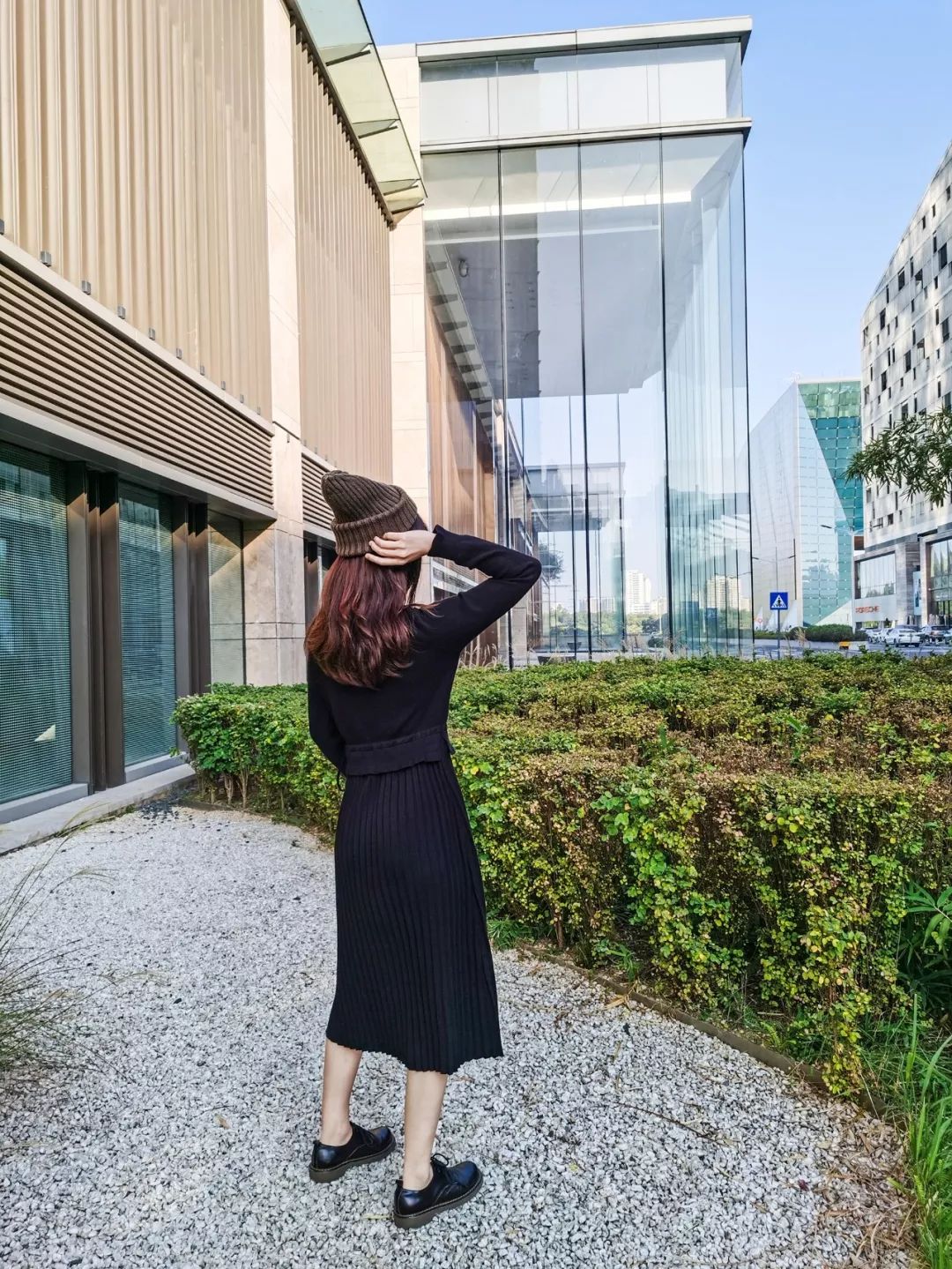 冬天气质淑女型穿搭,穿清冷慵懒风衣服