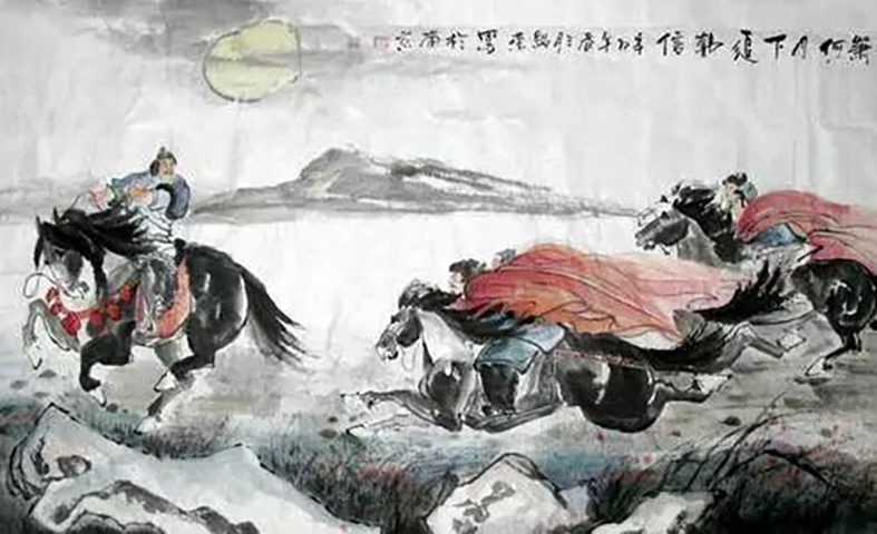 中秋应节戏之《萧何月下追韩信》