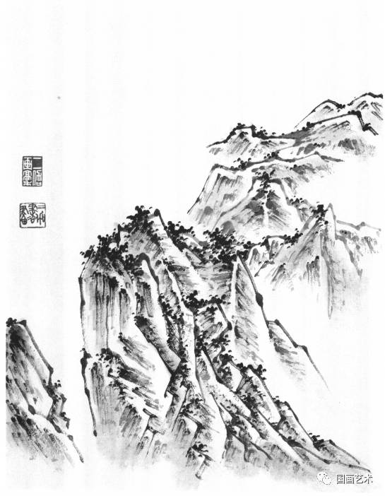 山水画树木基础技法,张际才现代山水画技法视频