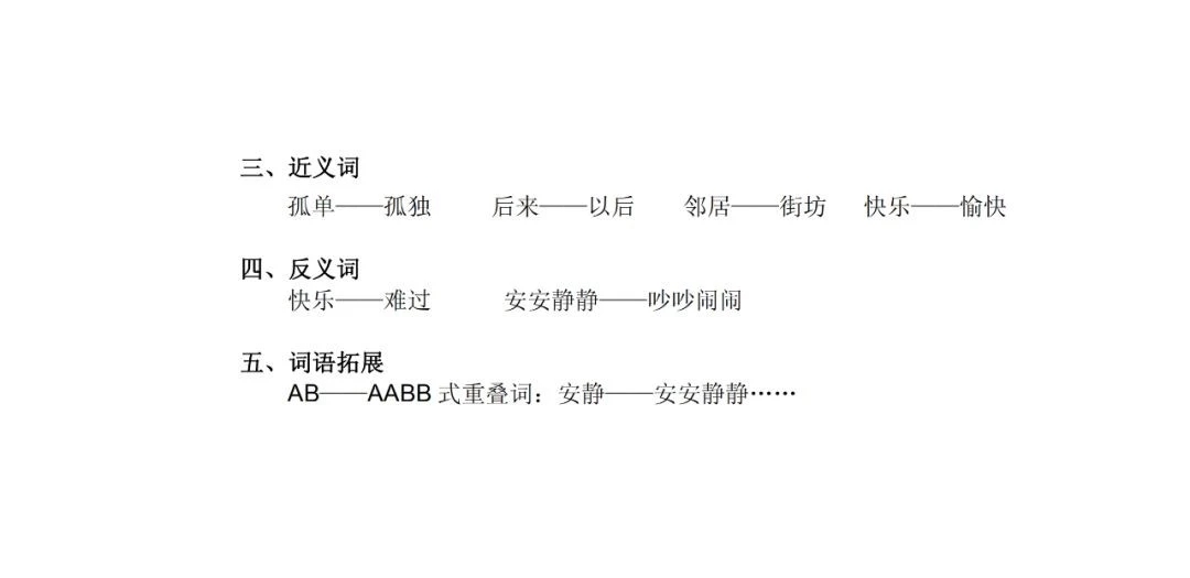 一语下全册生字（音序、部首、笔画、组词）+近反义词+词语解释