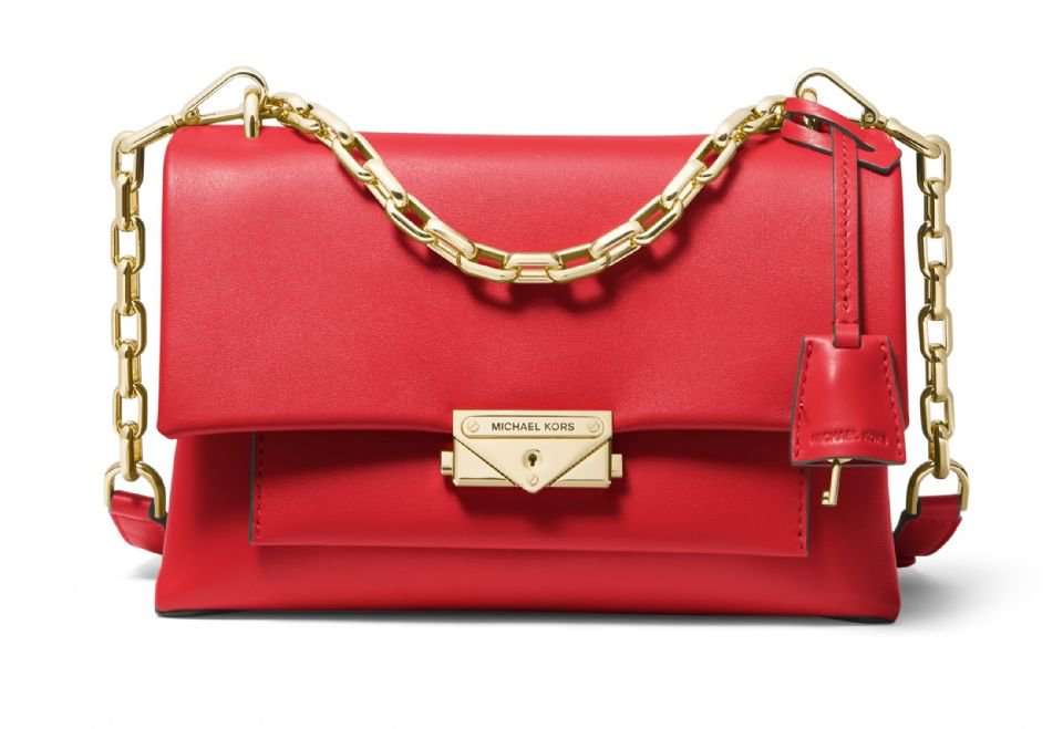 michaelkors红色锁头包搭配,michaelkors杨幂荷花裙