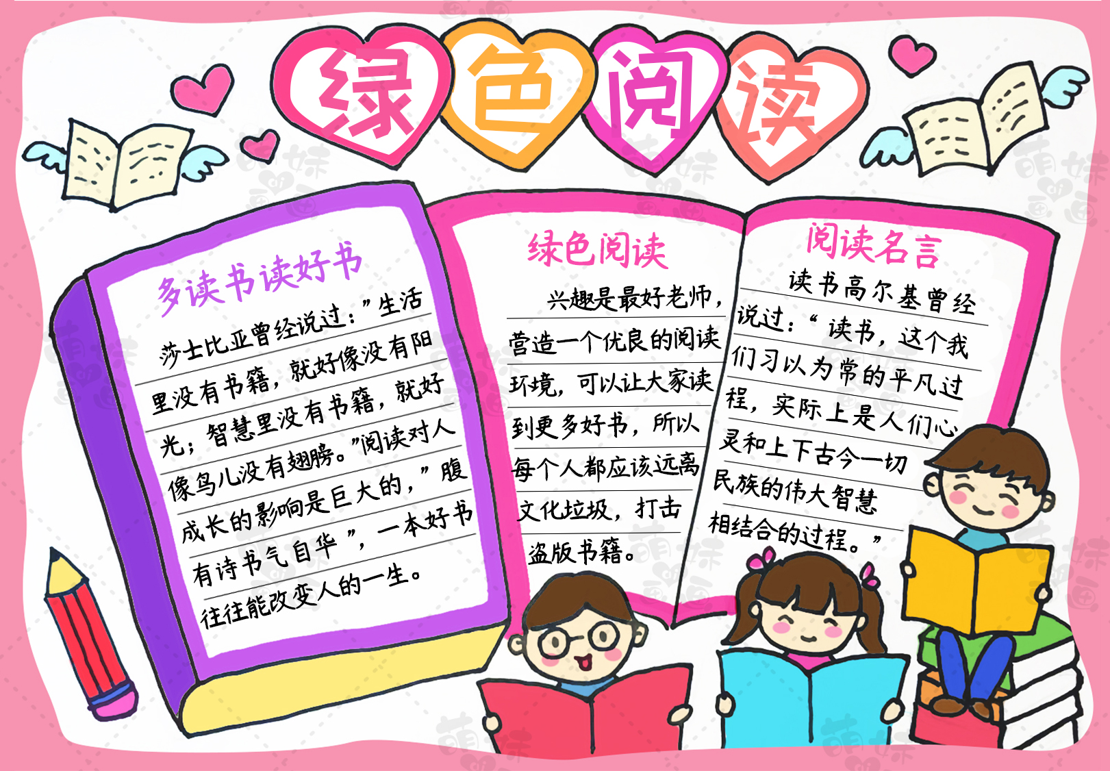 学画又简单又好看的识字小报,学画蔬菜水果小报图片大全