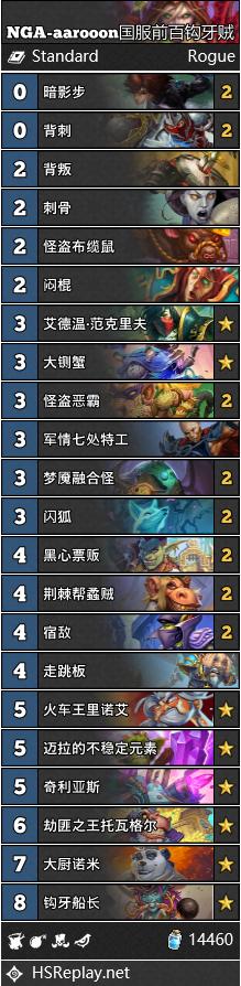 炉石传说最新任务线,炉石传说月初标准卡组