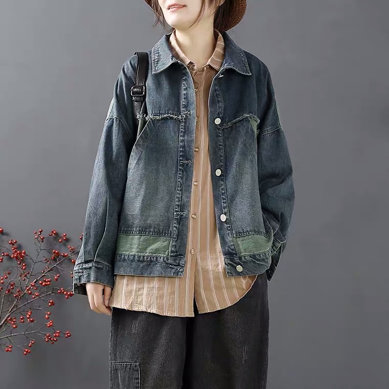 文艺复古宽松哈伦裤搭配的外套,冬季直筒宽松哈伦休闲裤搭配