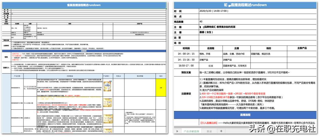 直播电商完整脚本模板下载,免费直播电商脚本
