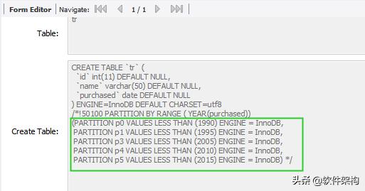 mysql表分区后的多条件查询,mysql数据库已有表建分区