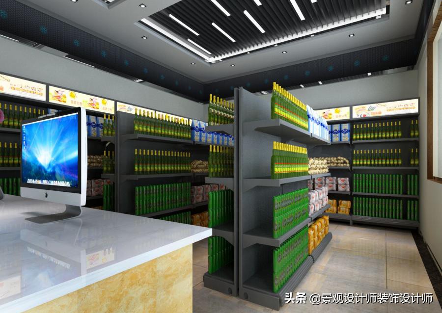 商场店铺设计案例图纸,超市设计图解大全