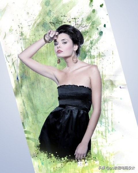 ps怎么把图片处理成水墨效果,ps怎么把实景做成彩色水墨效果