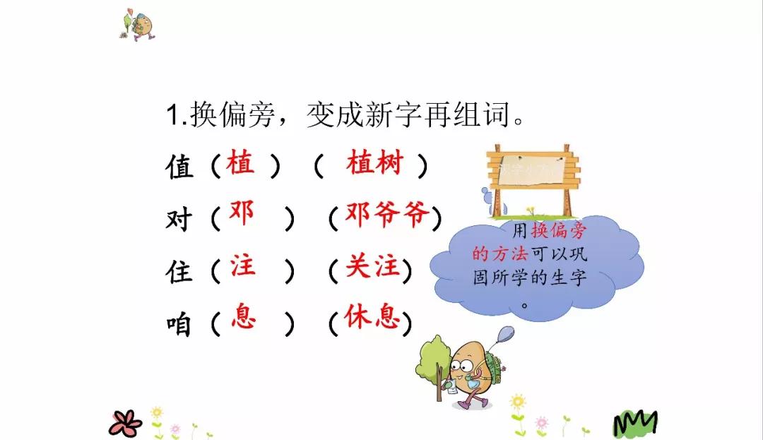 微课堂丨统编版小学语文二年级下册课文4《*小平邓**爷爷植树》