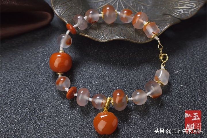 玛瑙手链一圈都是玛瑙,绿色玛瑙与黄色玛瑙手链