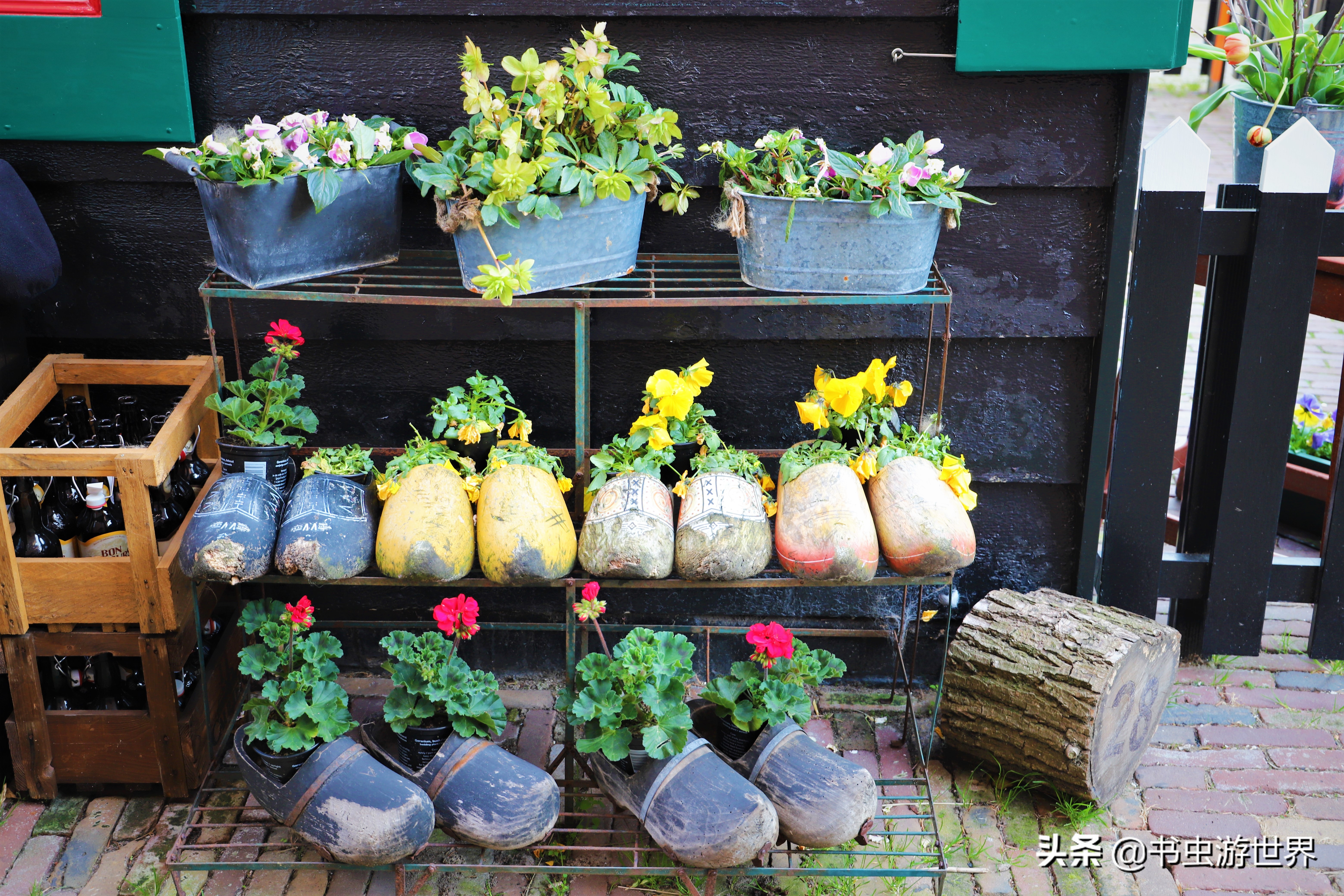 红顶小木屋,红顶绿墙小木屋