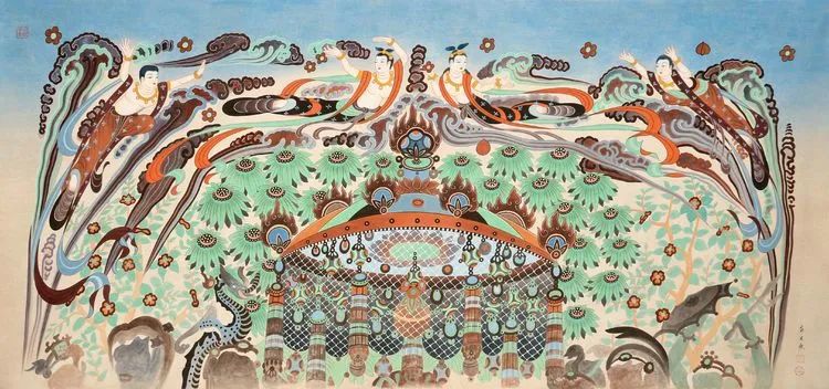 敦煌壁画体验,走进敦煌光影艺术展