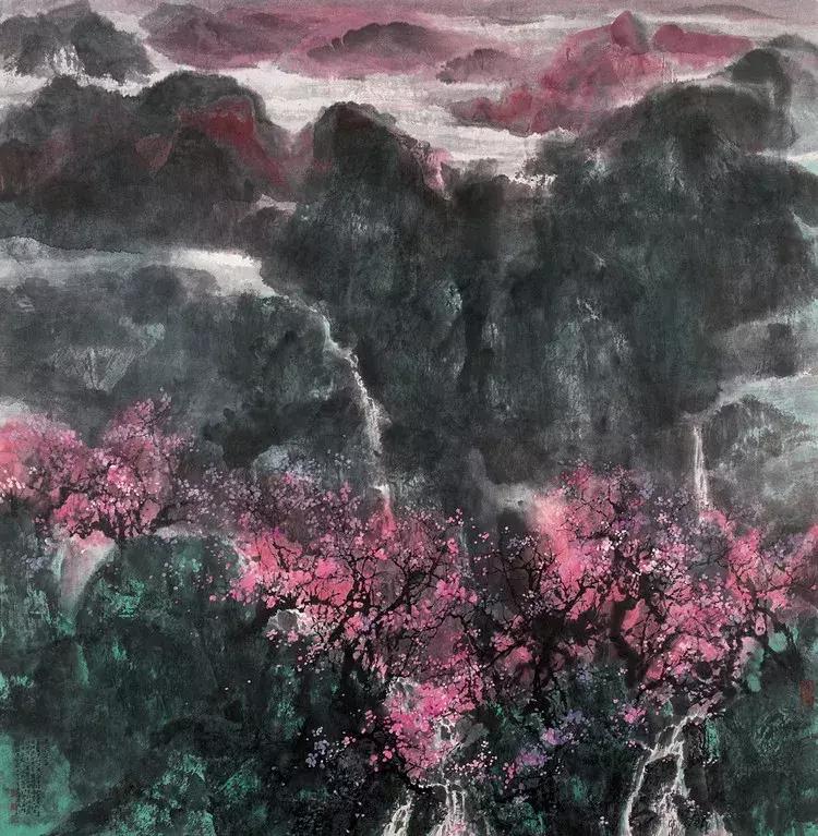 画家宋雨桂作品欣赏,宋雨桂山水书画作品