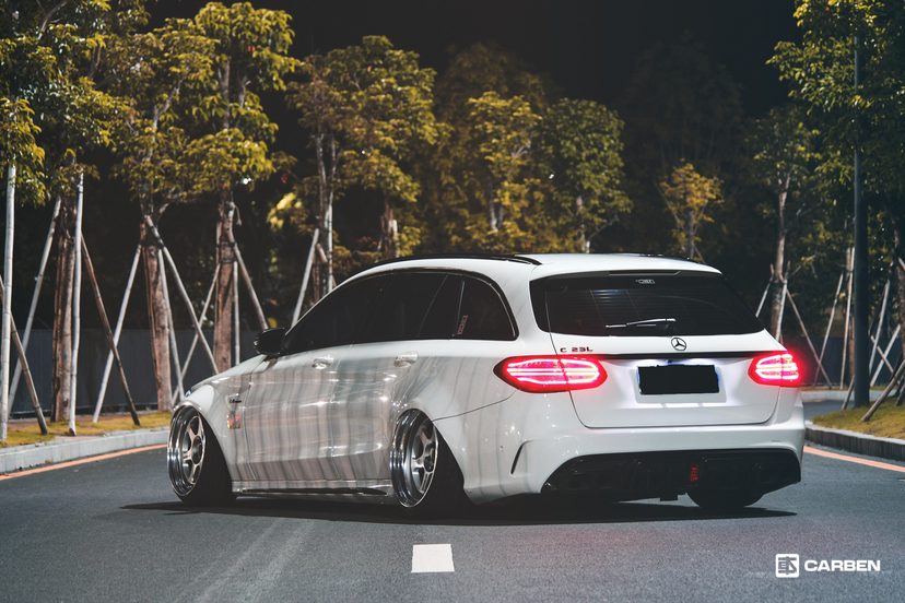 2016款奔驰c200旅行车,最美改装奔驰b200