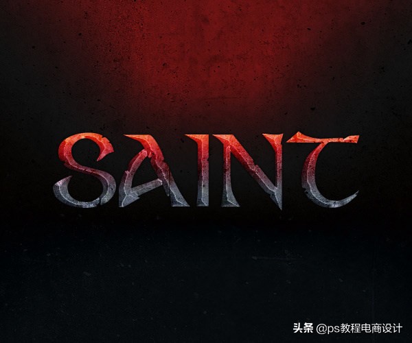 ps岩石字体制作教程,ps设计梦幻霓虹光效艺术字教程