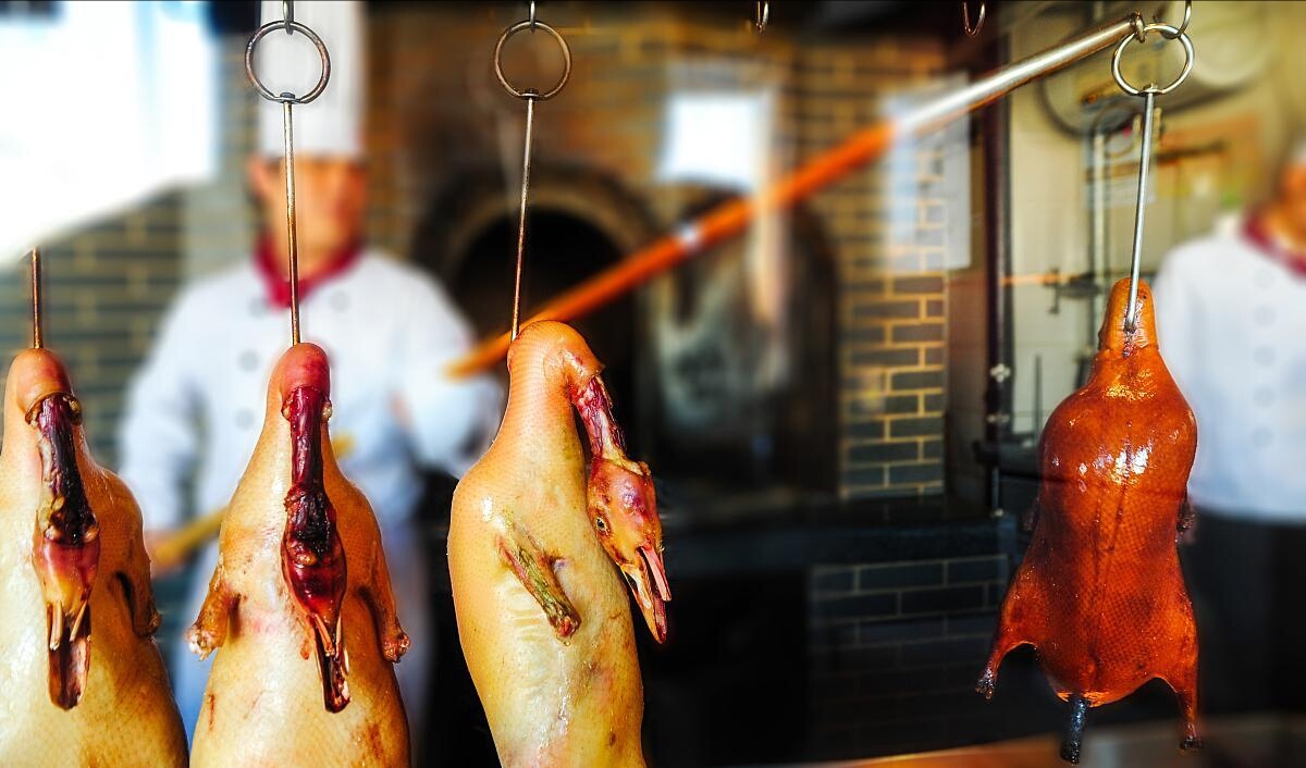 正宗北京烤鸭烤法,北京烤鸭怎么烤及配方