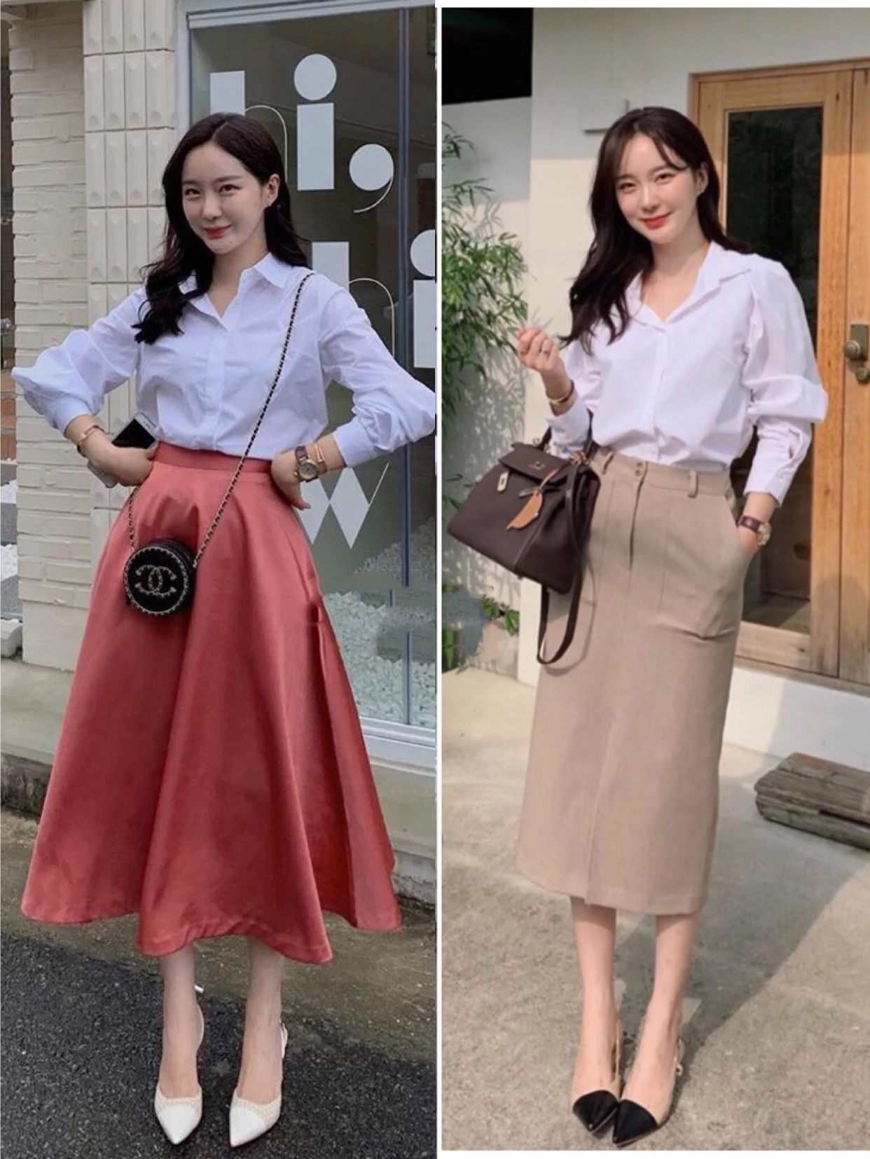 好看的韩国小姐姐穿衣搭配合集,圆脸韩国小姐姐穿衣搭配