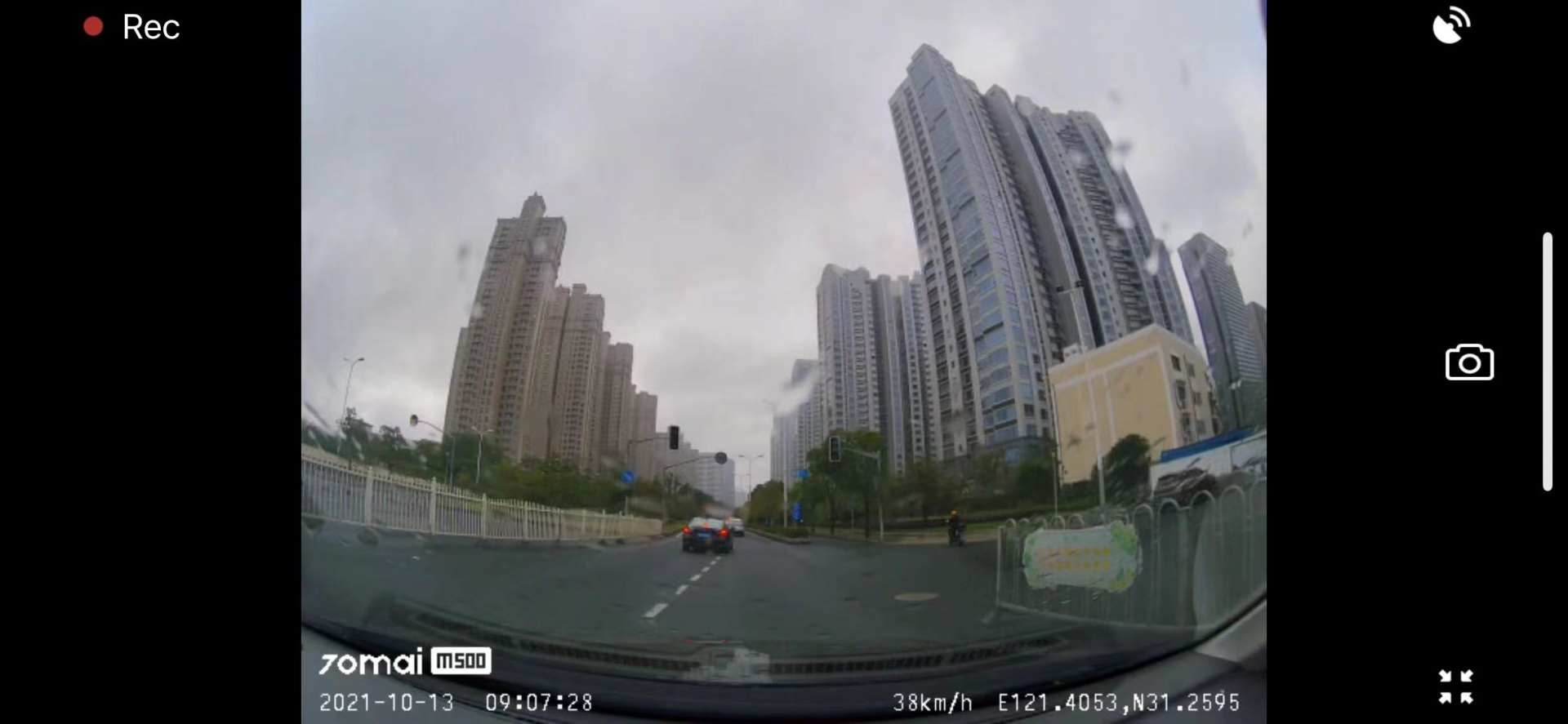 70迈智能记录仪m500停车监控,70迈智能行车记录仪后车摄像头