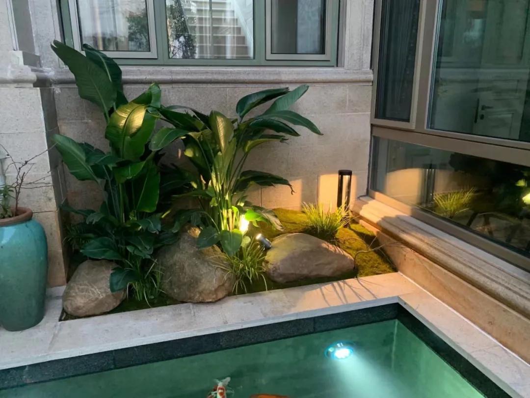 3-5吨锦鲤池建造,锦鲤池生态鱼池建造图